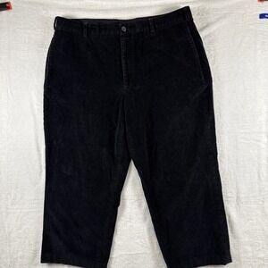 Brooks Brothers Hudson Wide Well Corduroy Pants Navy Blue Men's 40 x 30 Cotton